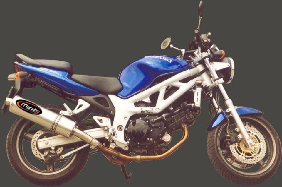 Silencieux d échappement Marving pour Moto Suzuki 650 Sv S 1999 à 2002 Neuf