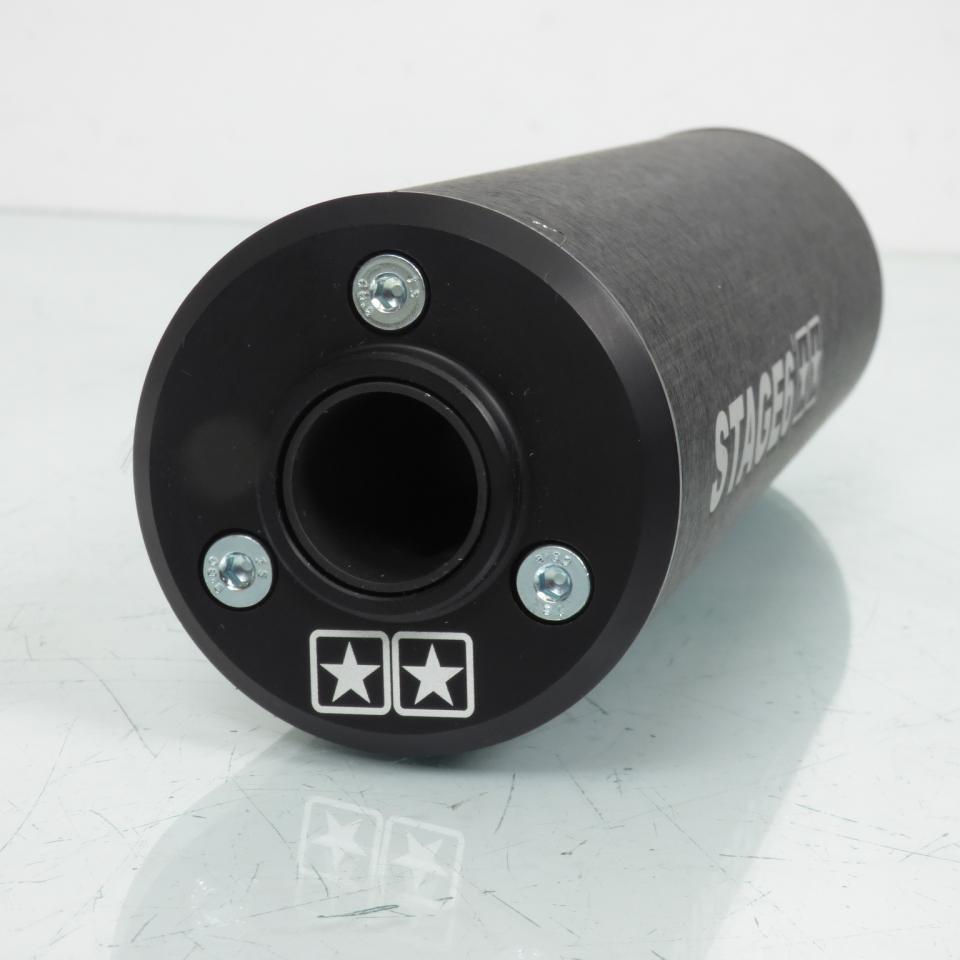 Silencieux cartouche de pot d'échappement noir STAGE6 2 vis pour moto SIL600