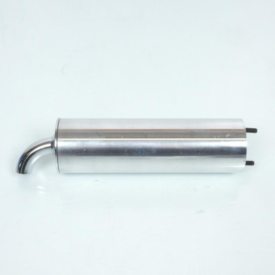 Silencieux cartouche de pot d'échappement 2 vis 37mm alu chrome pour scooter 50