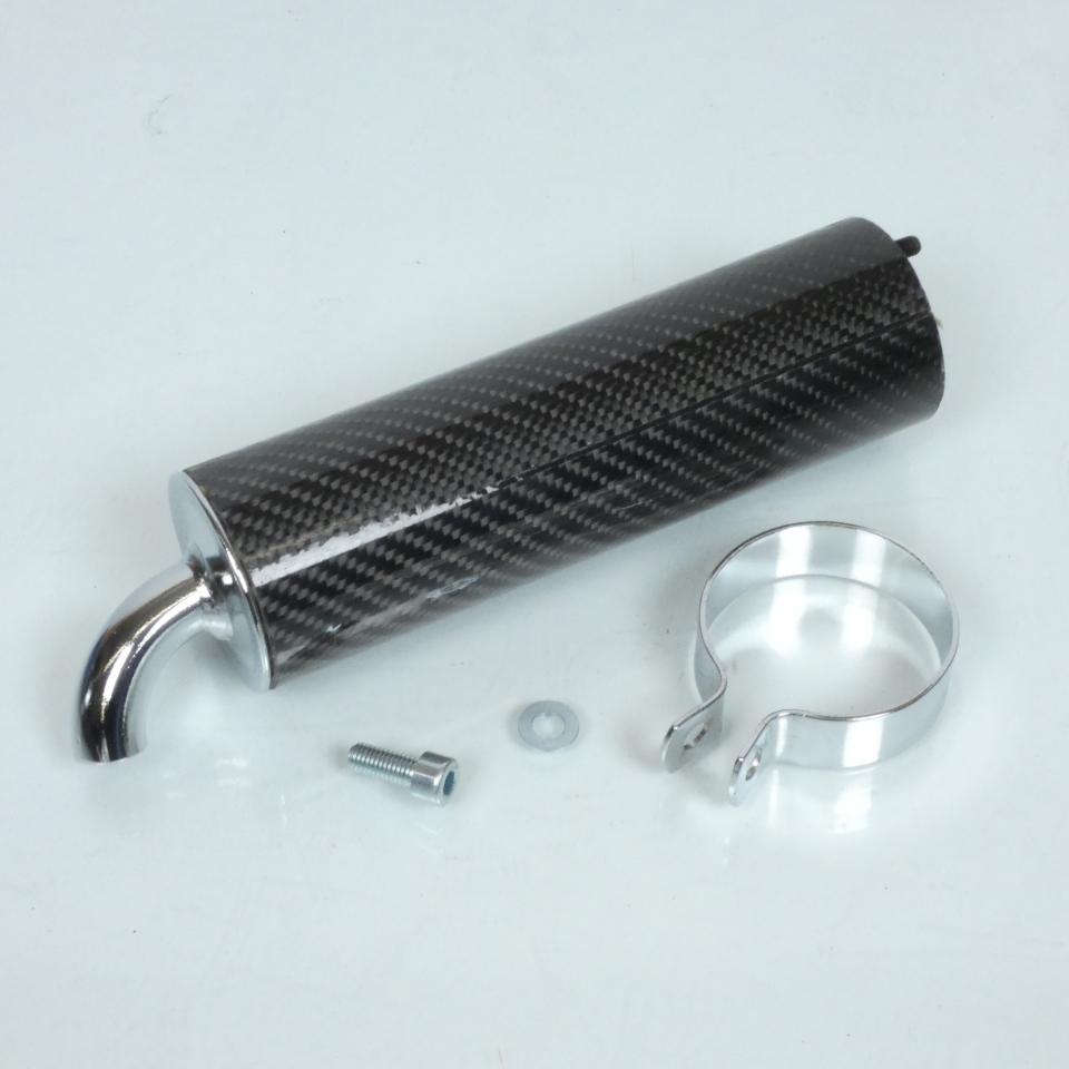 Silencieux cartouche de pot d'échappement 2 vis 37mm carbone chrome pour scooter