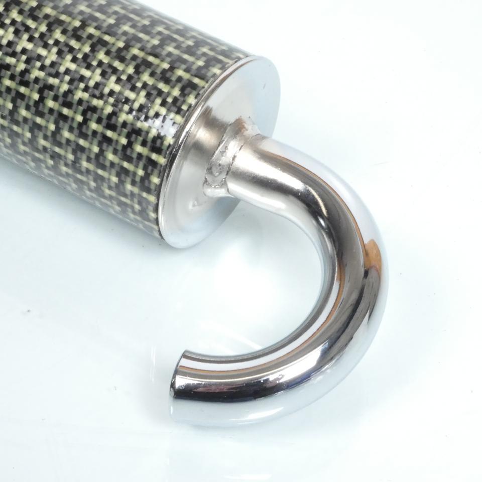 Silencieux cartouche pot échappement à emboiter Ø22mm kevlar chrome pour scooter