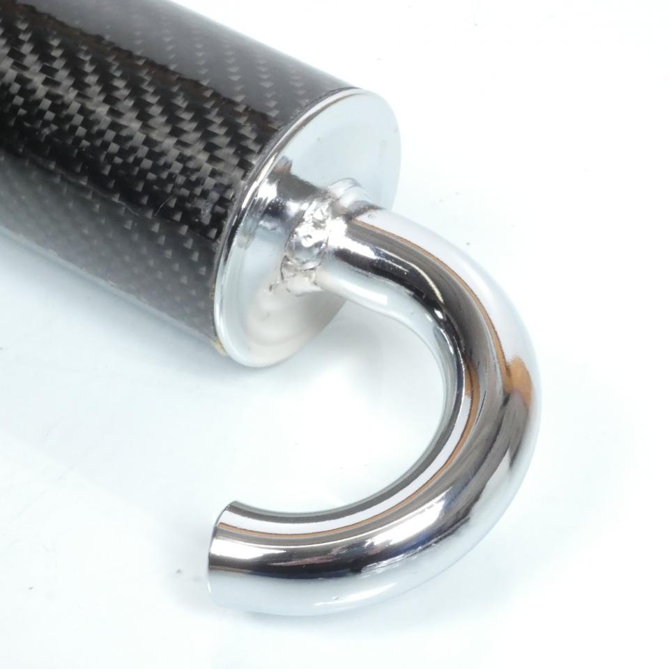 Silencieux cartouche pot échappement à emboiter Ø22 carbone chrome pour scooter