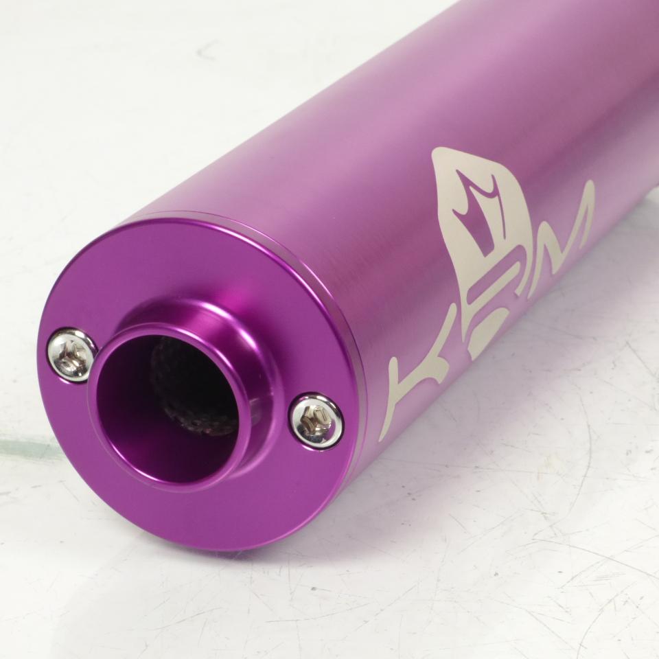 Silencieux cartouche de pot d'échappement KRM alu Full Violet pour moto 50/70cc