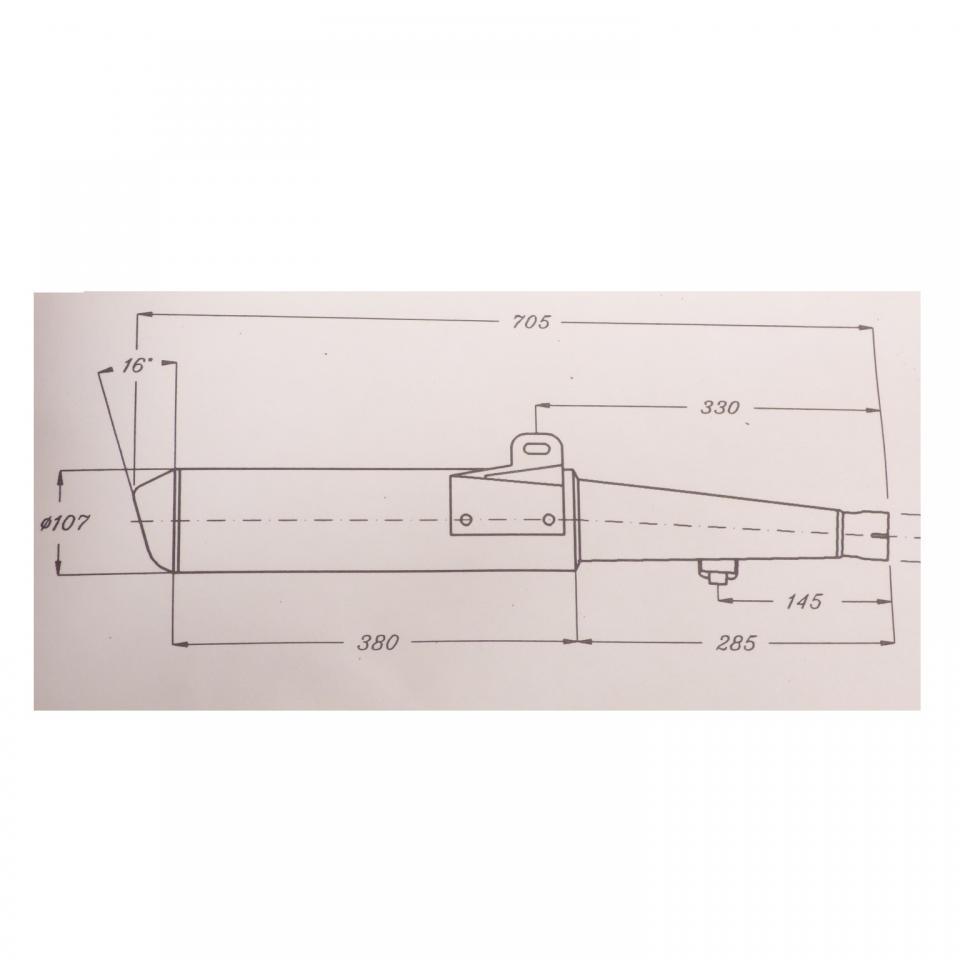Silencieux d échappement SITO pour Moto Yamaha 1200 FJ Après 1987 1318 Neuf