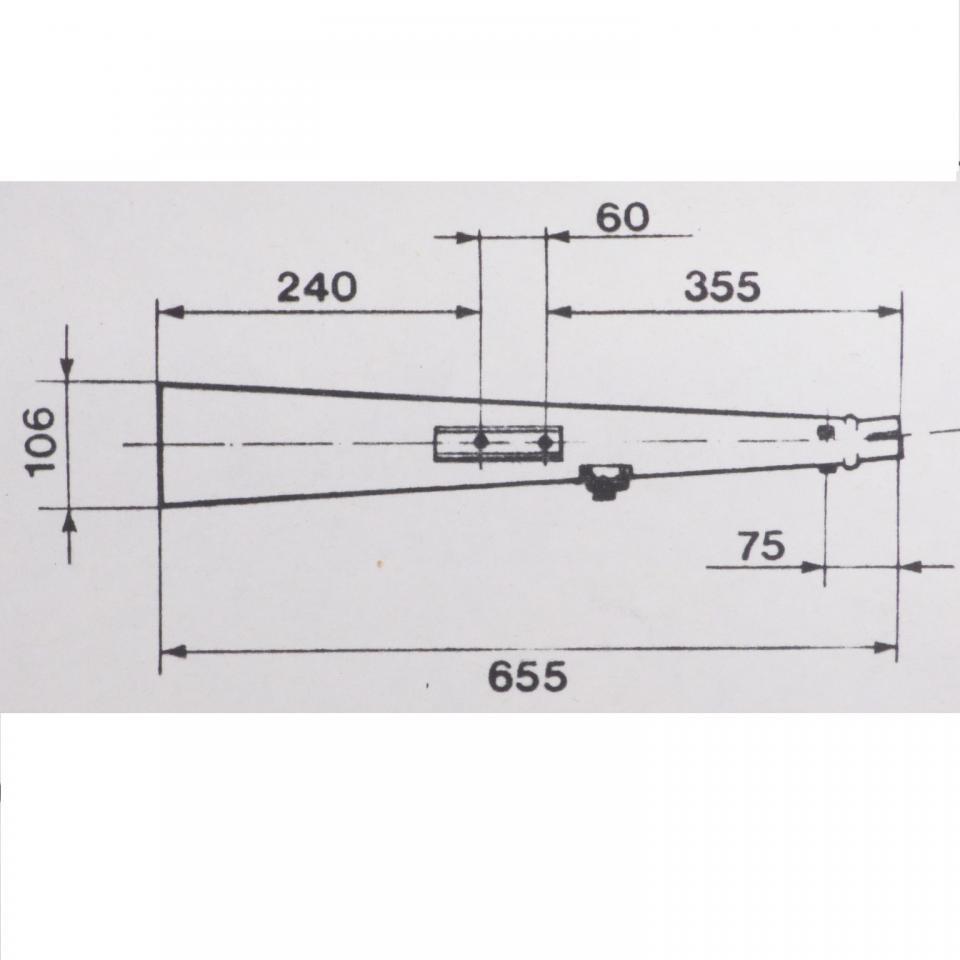 Silencieux de pot d'échappement noir SITO pour moto Suzuki 550 GS Neuf