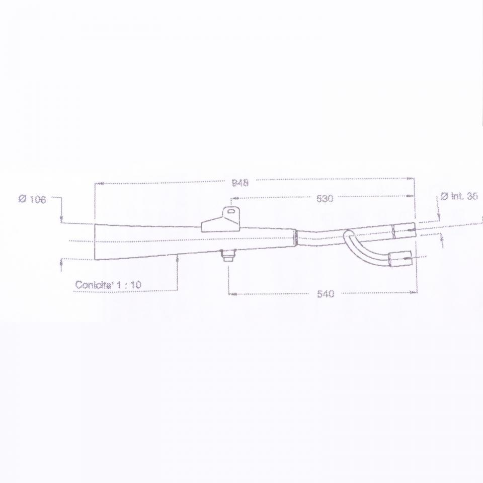 Silencieux d échappement SITO pour Moto Honda 650 CB 1284 / homologué TPSI 2938 Neuf