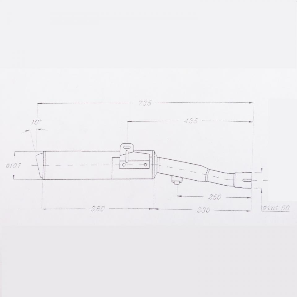 Silencieux d échappement SITO pour Moto Kawasaki 600 GPZ R 1290 Neuf