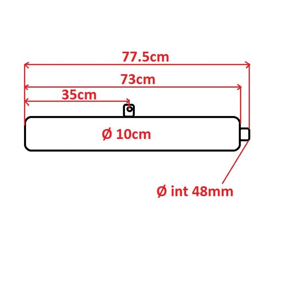 Silencieux d échappement origine pour Auto 1213-15L / 1213-15R Occasion