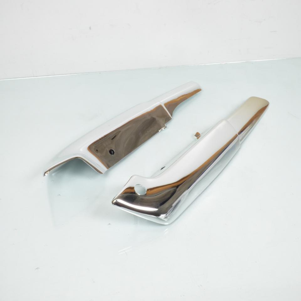 Caches latéraux chrome pour mobylette Peugeot 50 103 Vogue Neuf