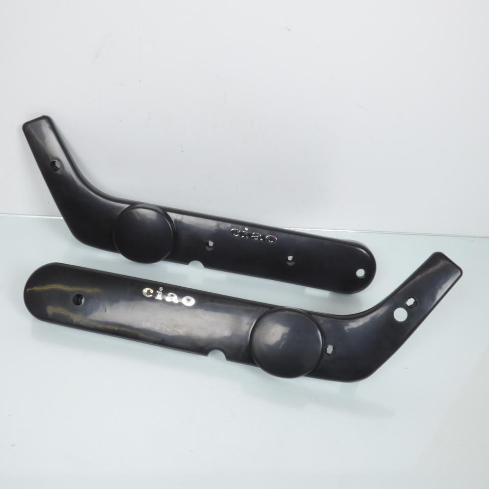 Paire de caches latéraux pour mobylette Piaggio 50 Ciao carter plastique noir