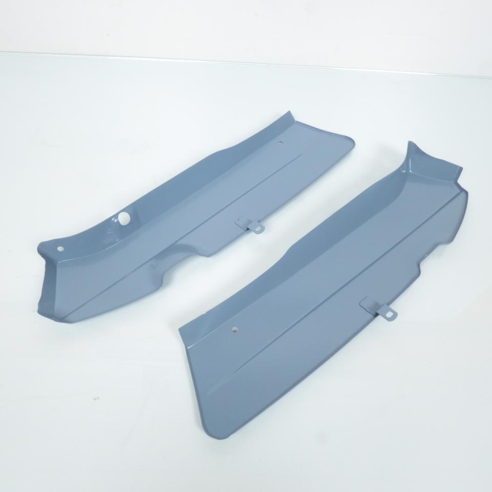 Paire de caches latéraux gris bleu pour mobylette MBK 88 capotage moteur cyclo