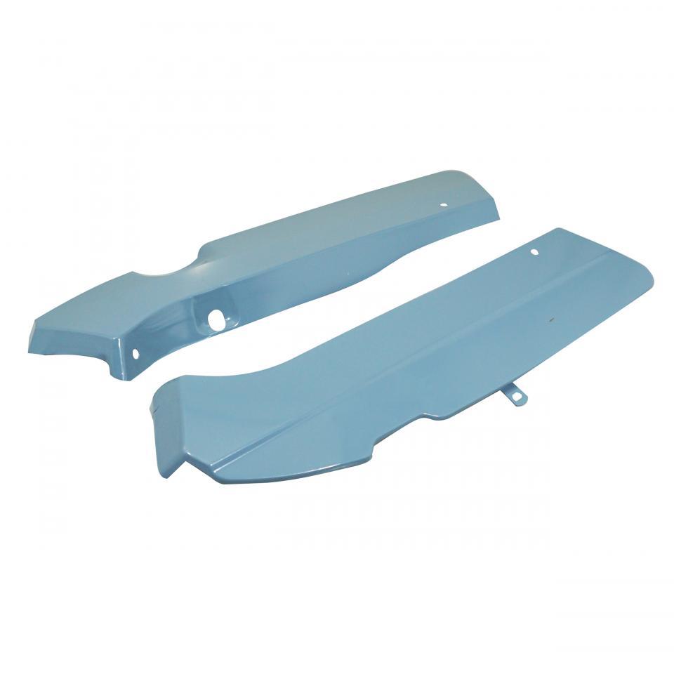 Paire de caches latéraux gris bleu pour mobylette MBK 88 capotage moteur cyclo