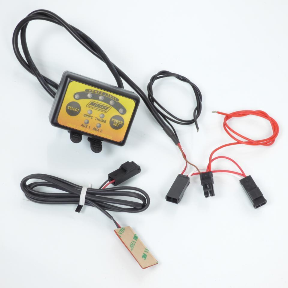 Poignée chauffante avec chauffe pouce Moose pour quad ATV guidon Ø22mm 0631-0155