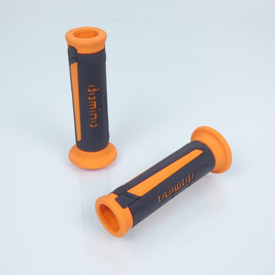 Poignée embout ouvert Domino A350 Turismo noir orange pour moto A35041C4570C7-0 Neuf