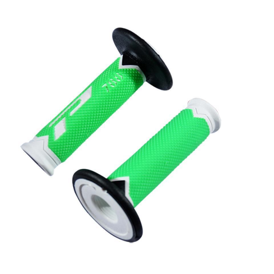 Paire poignée Pro Grip pour moto P788 Vert Blanc Noir Neuf