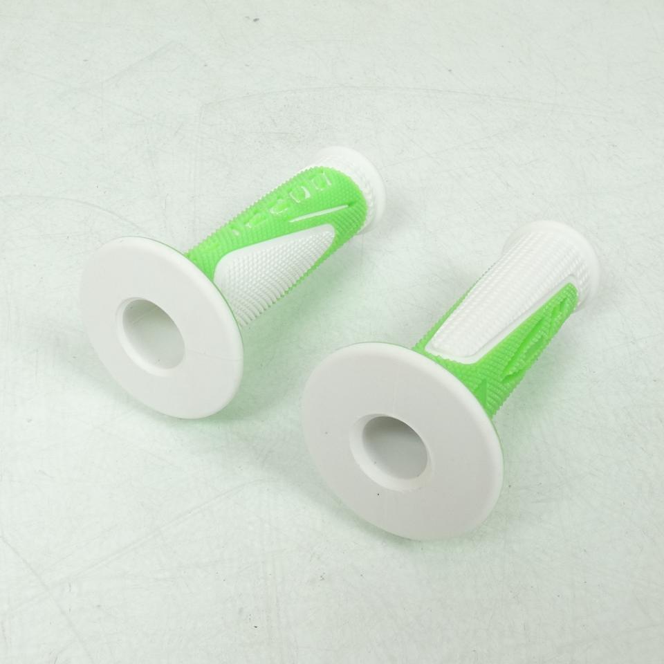 Paire poignée Doppler pour moto 518-0717-54776 497282 Blanc Vert Neuf