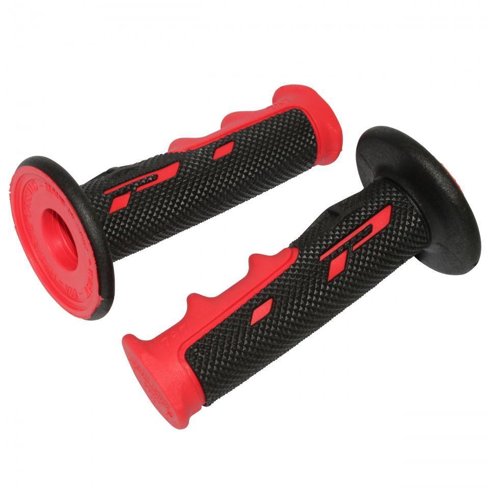 Paire de poignée noir et rouge ProGrip Road 797 pour moto scooter 50 à boite