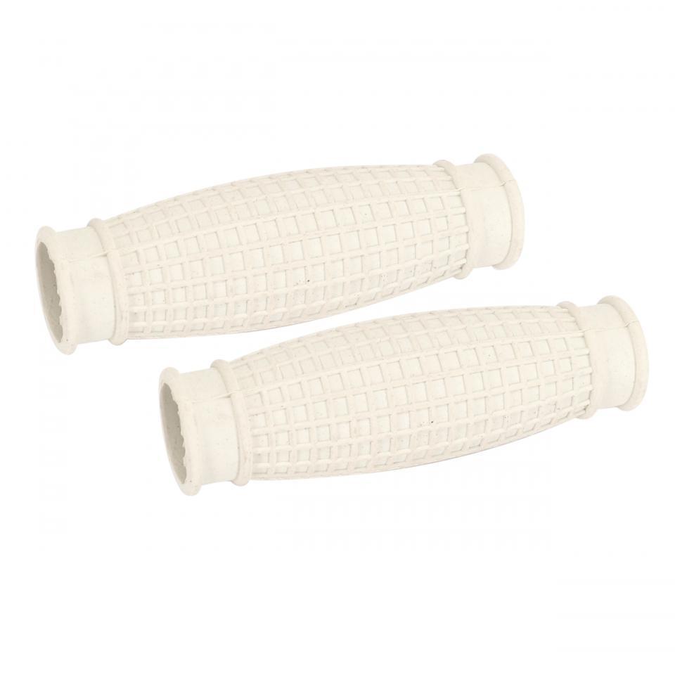 Paire de poignées gaufrée beige Ø22mm 105mm pour Solex 330 SANS poignée tournante