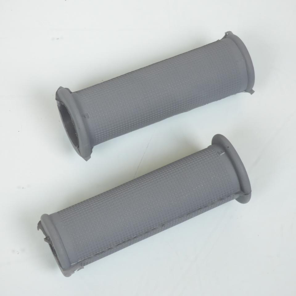 Paire de poignées grise Ø22/24mm 100mm pour mobylette Neuf cyclo cyclomoteur