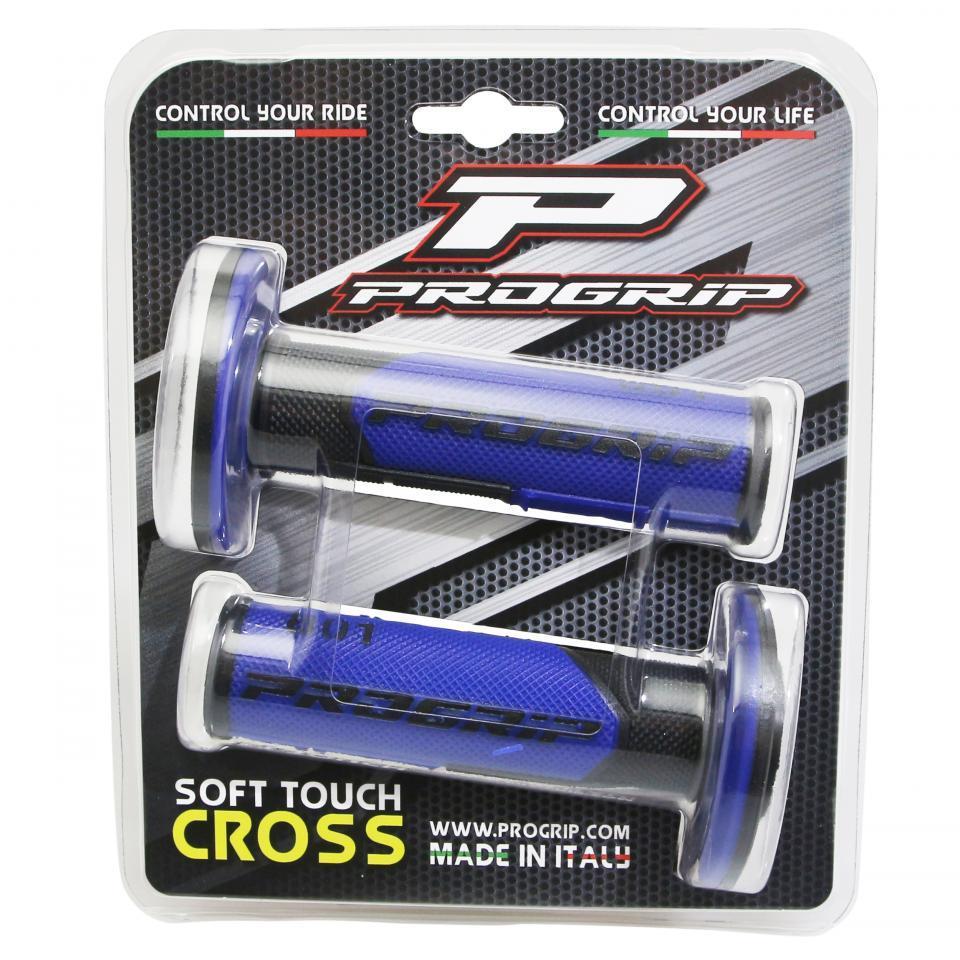 Poignée revêtement de guidon noir et bleu ProGrip 801 Off Road pour moto cross