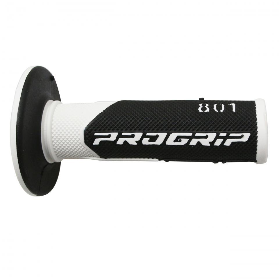 Paire de poignée noire et blanche ProGrip 801 pour moto cross off road enduro TT