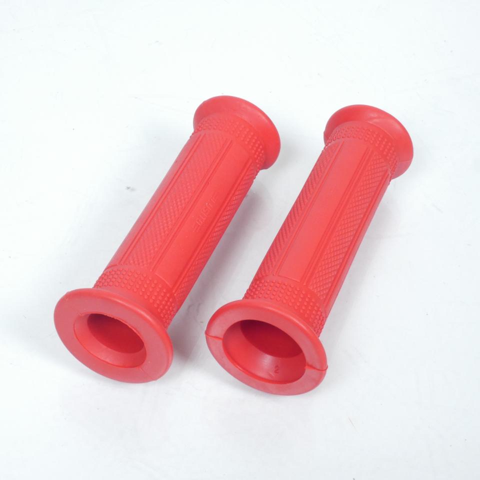 Paire de poignées rouge Lusito mini Targa route pour mobylette cyclomoteur MBK
