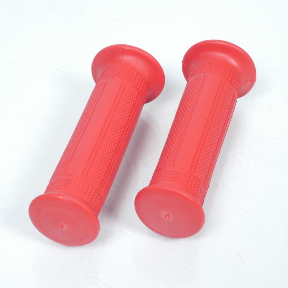 Paire de poignées rouge Lusito mini Targa route pour mobylette cyclomoteur MBK