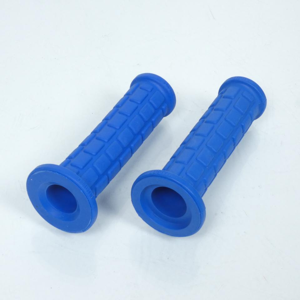 Poignée bleu revêtement Lusito type Off Road Vintage pour moto cyclo 125mm