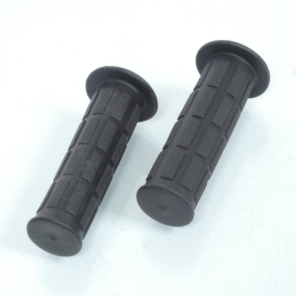 Paire de poignée noir type Domino pour mobylette cyclomoteur mob cyclo Neuf