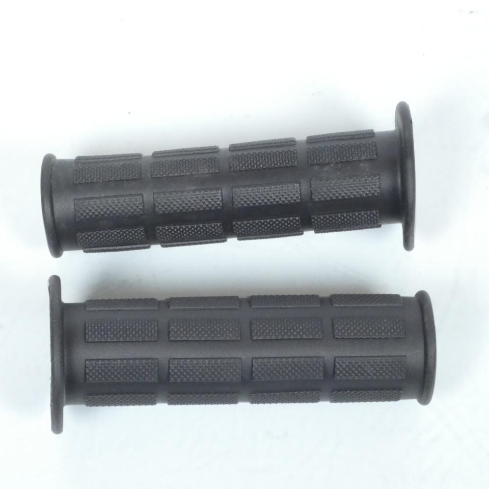Paire de poignée noir type Domino pour mobylette cyclomoteur mob cyclo Neuf