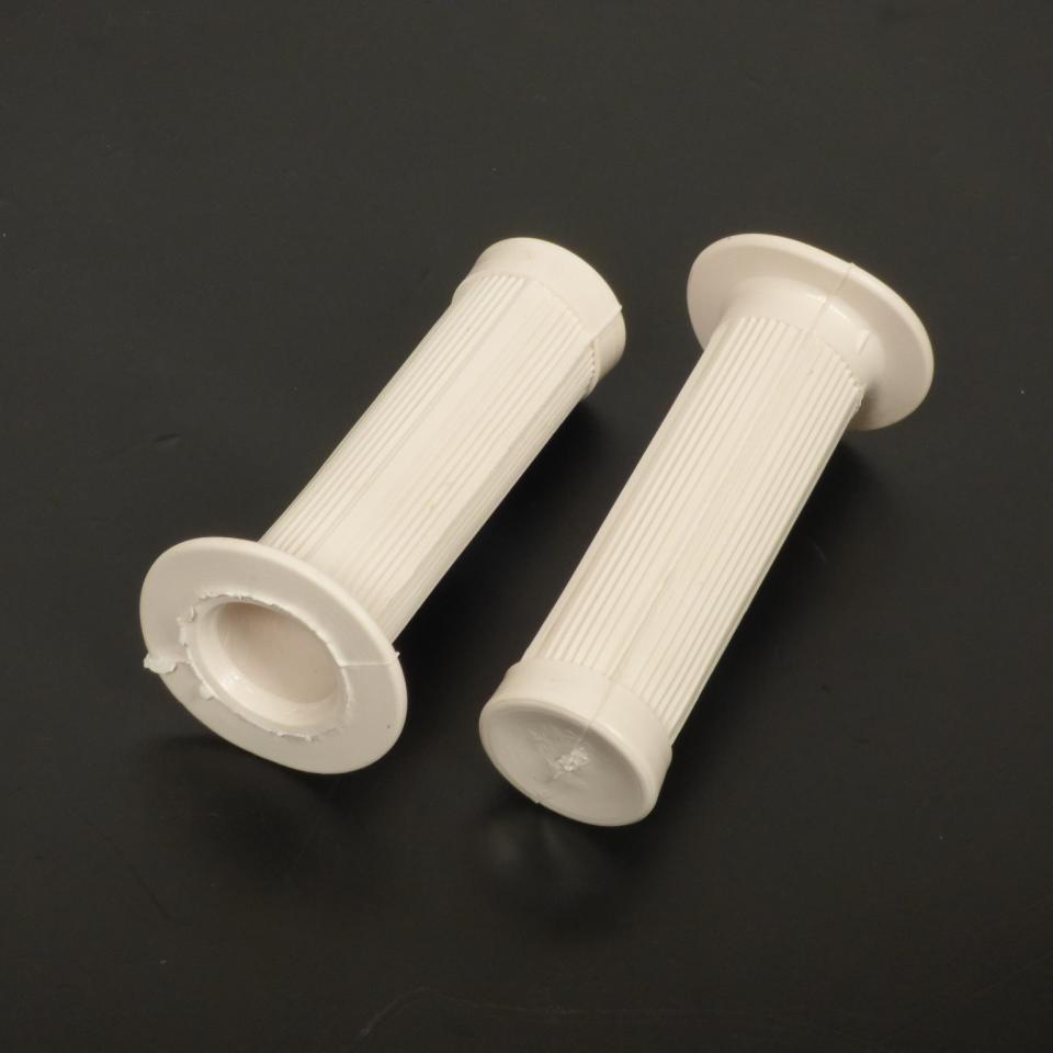 Poignée revêtement vintage type Magura blanc 10cm pour mobylette cyclomoteur mob