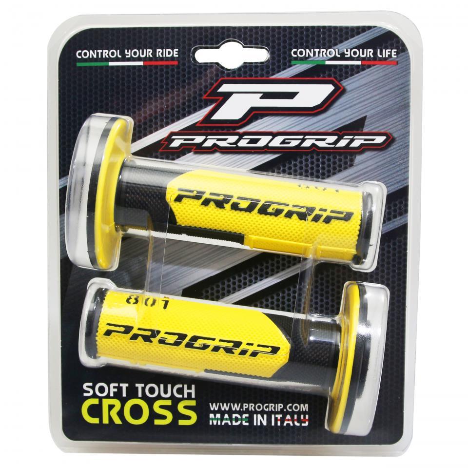 Paire de poignée noir et jaune foncé ProGrip Oss Road 801 pour moto cross 50 à boite