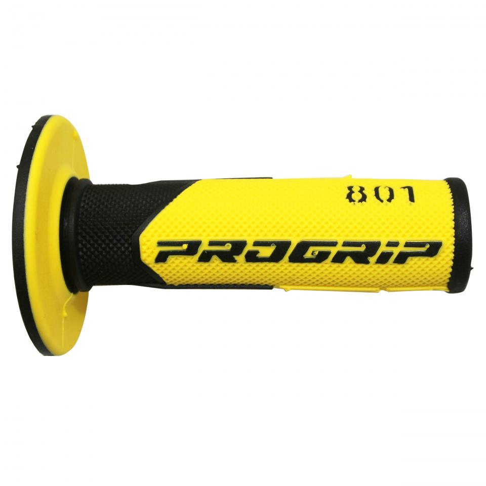 Paire de poignée noir et jaune foncé ProGrip Oss Road 801 pour moto cross 50 à boite