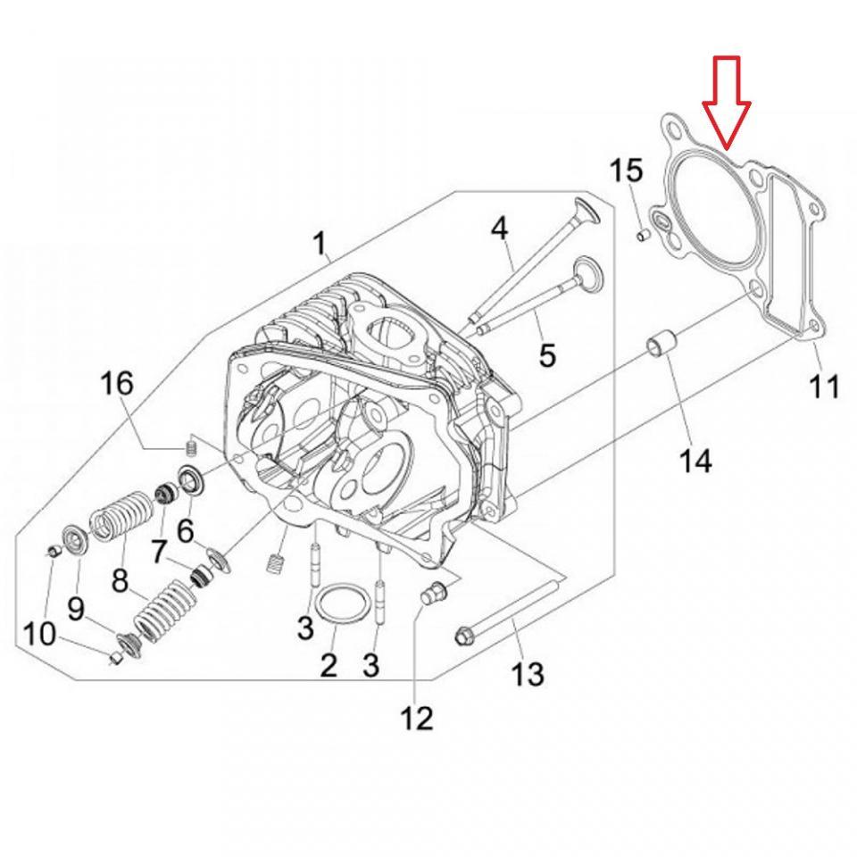 Joint moteur origine pour Scooter Derbi 150 Boulevard 2002 à 2004 82682R Neuf