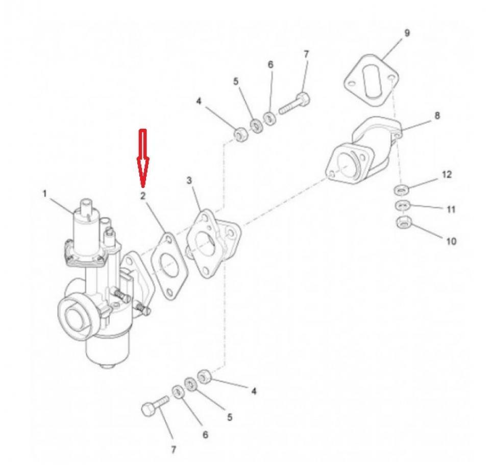 Joint moteur origine pour Auto Piaggio 220 Ape Car P2-P3 1978 à 1985 113711 / joint papier de carbu Neuf