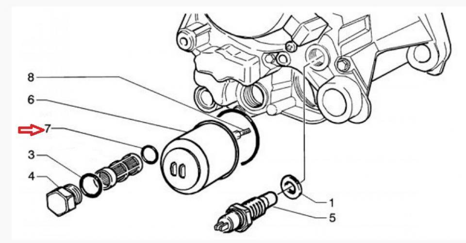Joint torique bouchon de vidange pour scooter Piaggio 125 Beverly 2002 à 2007 288474