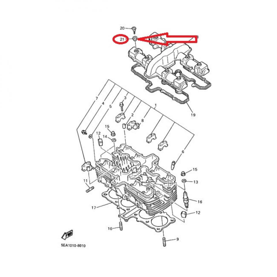 Joint de vis couvre culasse pour moto Yamaha 1300 XJR 1998 à 2013 5EA-1111G Neuf