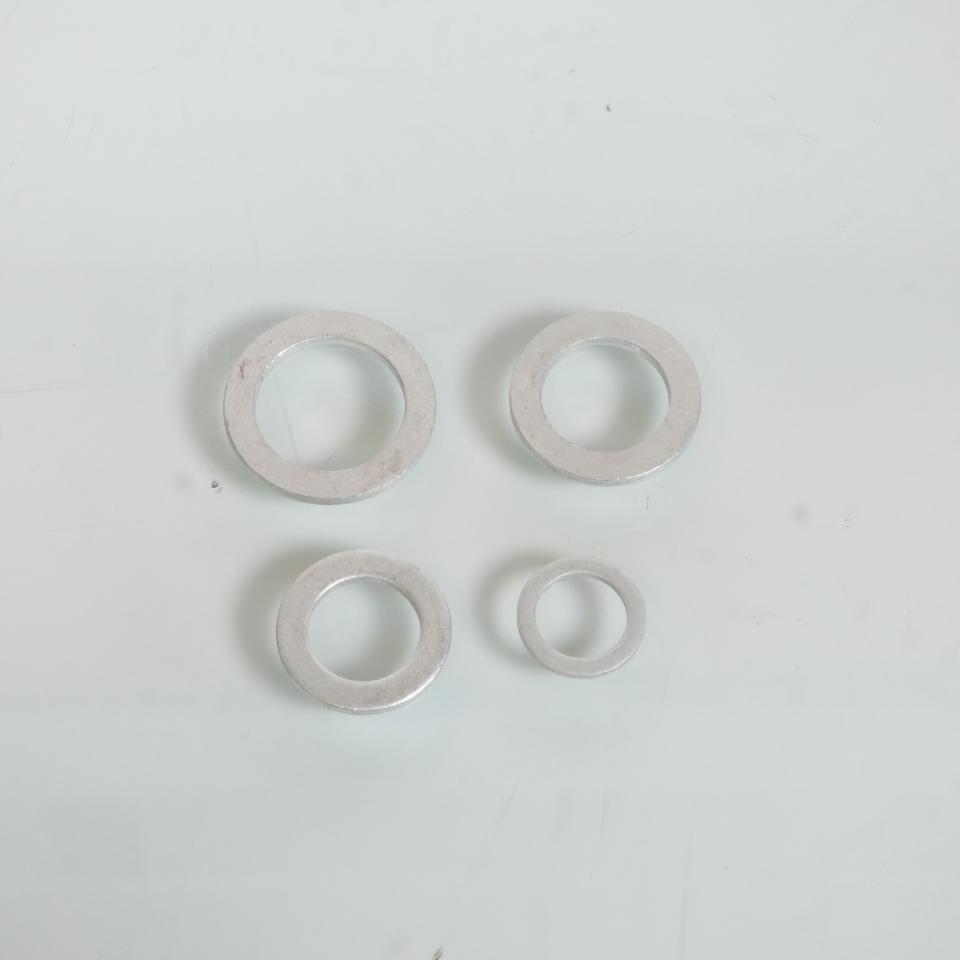 Lot de 4 joint plat alu aluminium vis bouchon vidange Ø8 Ø10 Ø12 Ø14 pour moto cross