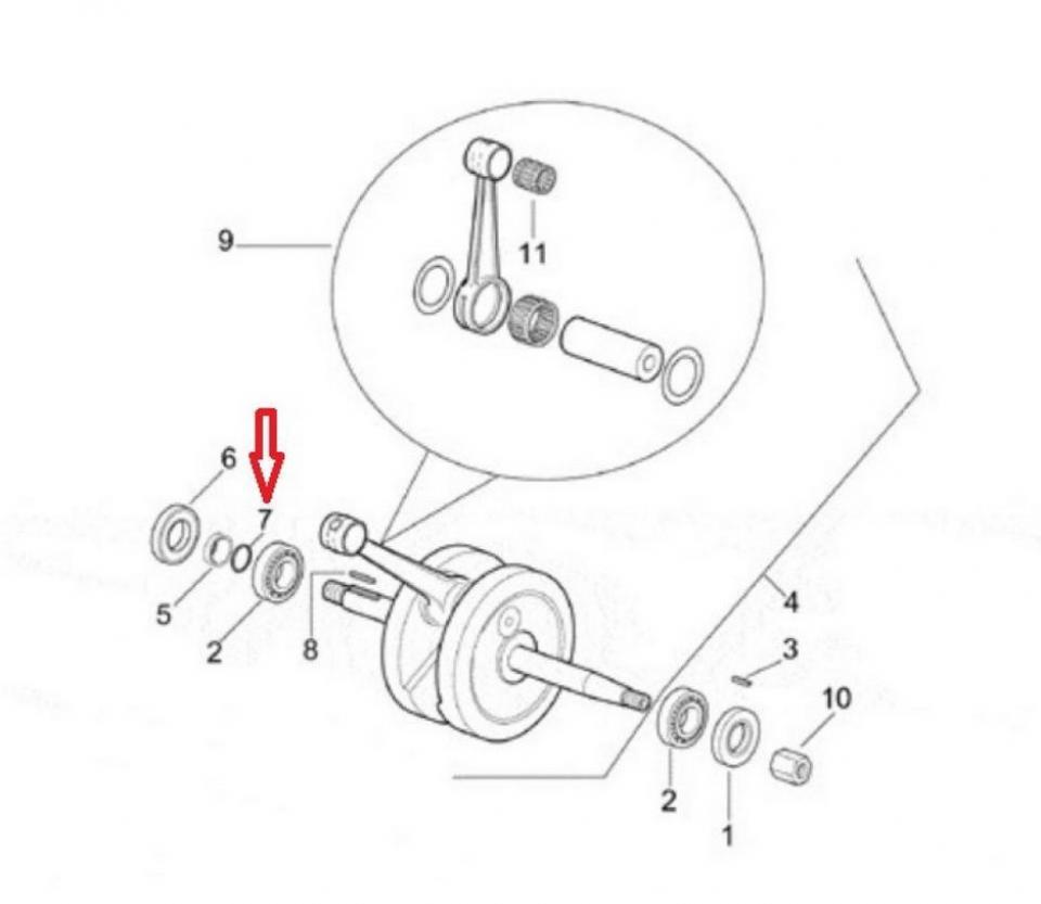 Joint moteur RSM pour Moto MBK 50 X-Limit Après 1997 Neuf