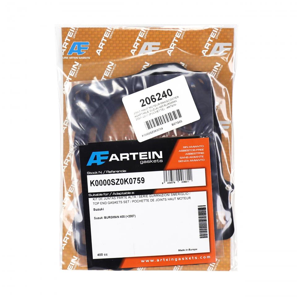 Joint moteur Artein pour Scooter Suzuki 400 An Burgman 2007 à 2017 Neuf