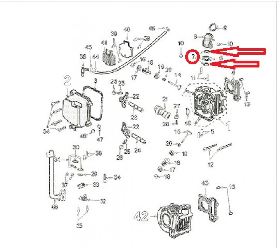 Joint torique admission Ø22.6x1.9mm pour scooter Peugeot 50 Kisbee 779579 Neuf