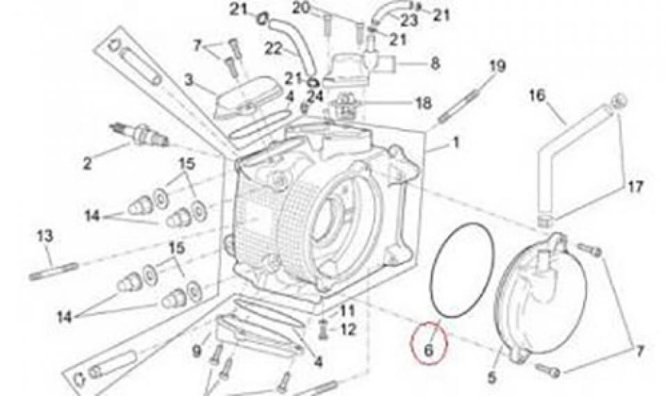 Joint moteur origine pour scooter Aprilia 300 Leonardo 2002-2004 AP8122552 Neuf