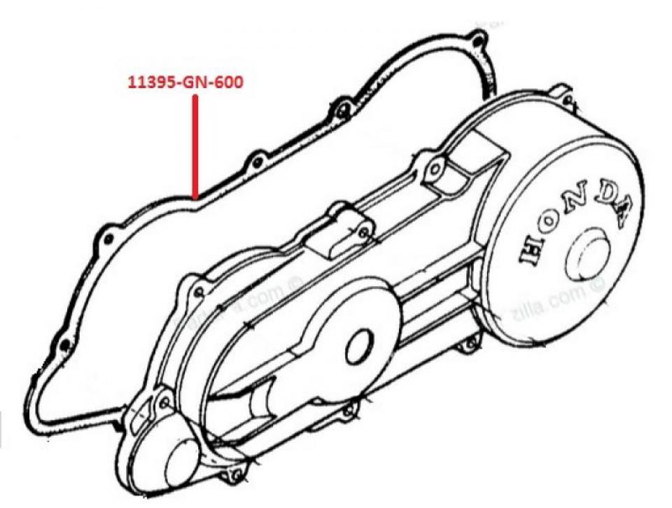 Joint moteur origine pour Scooter Honda 50 NB Aero 1986 à 1987 11395-GN-600 Neuf en destockage