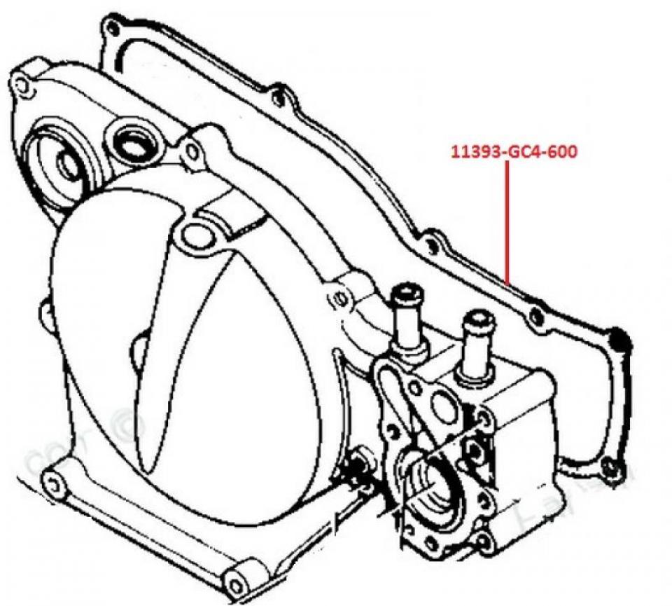 Joint moteur Générique pour moto Honda 80 CR 1986-1991 11393-GC4-600 Neuf en destockage