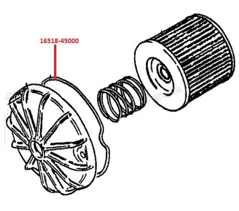 Joint couvercle filtre huile pour moto Suzuki 450 GSE 1983-1984 16518-45000 Neuf