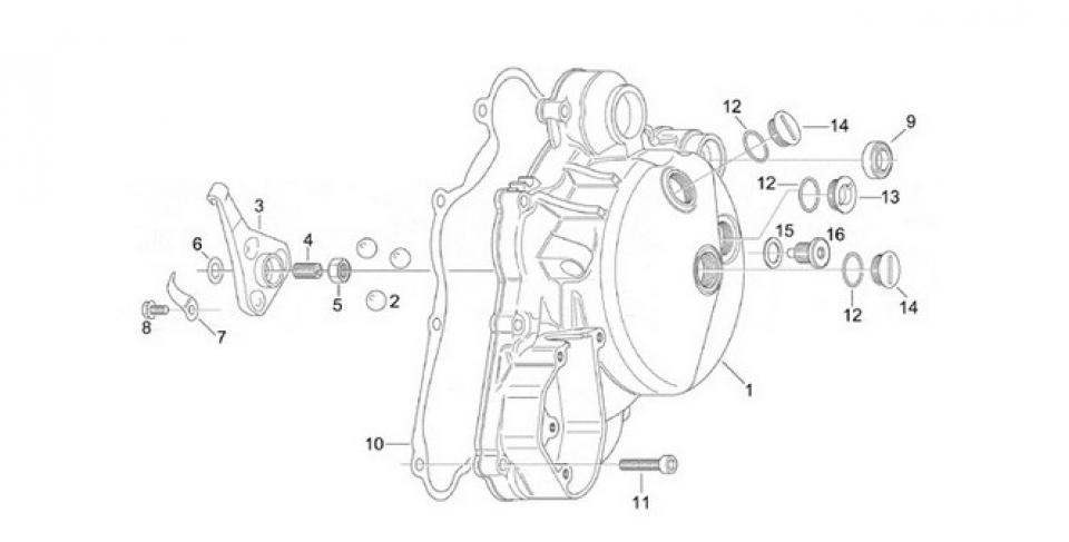 Joint moteur origine pour Moto Aprilia 125 Classic 1995 à 1999 AP0250890 / 3771 Neuf