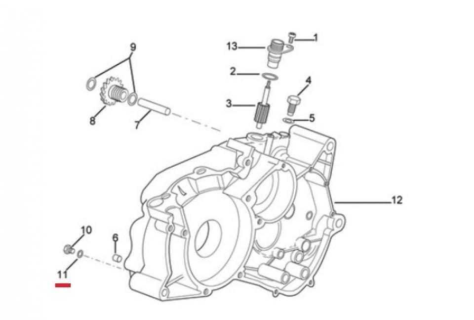 Joint moteur origine pour Moto Minarelli 50 AM6 AP8502759 Neuf