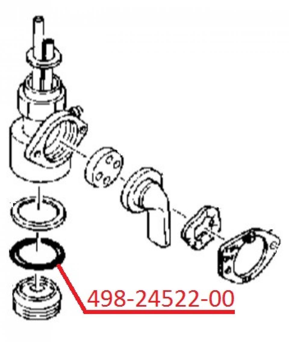 Joint moteur origine pour Moto Yamaha 400 IT 1976 à 1978 498-24522-00 Neuf