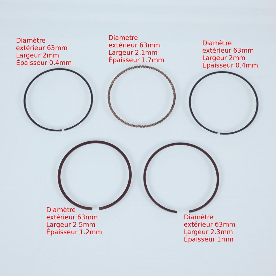 Kit segment de piston Malossi 3518852 Ø63mm pour moto scooter Neuf
