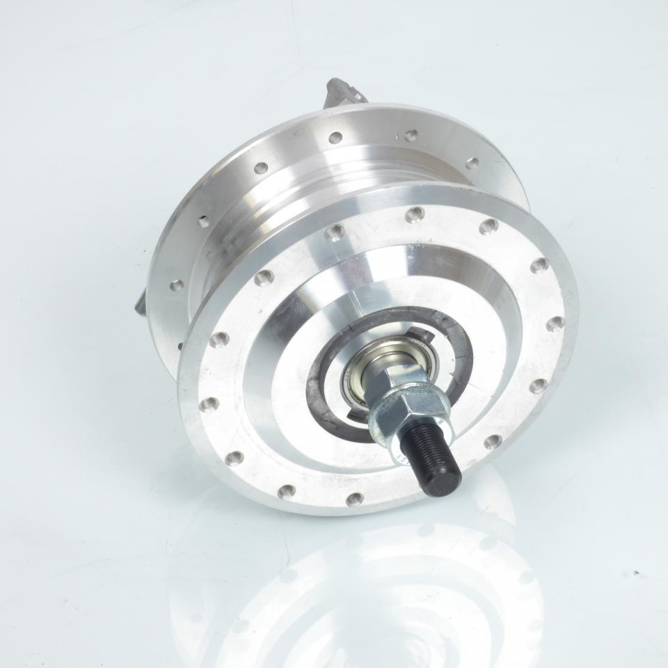 Moyeu de jante avant 28 rayon axe Ø12mm pour mobylette Peugeot 103 SP type Leleu
